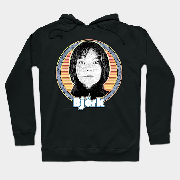 /// Björk /// Retro Style Fan Art Design Hoodie by DankFutura